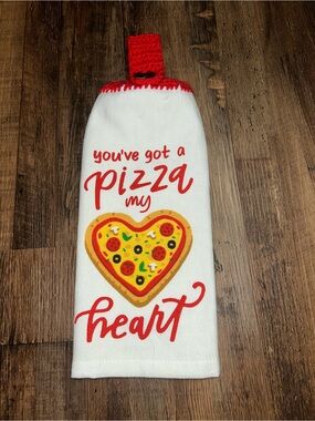 Pizza My Heart Hanging Kitchen Towel